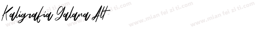 Kaligrafia Galana Alt字体转换